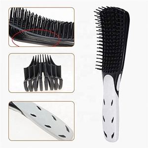 Good Quality Soft Rubber Handle Detangling Eight-Claw Hair Brush For Curly