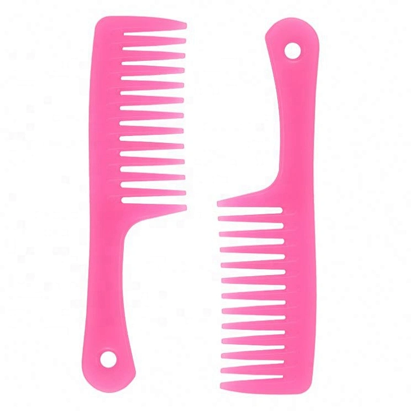 Amazon Hand Wide Tooth Hair Comb Hot Selling Personalized Large Size Plastic for Curly Hair Common Comb