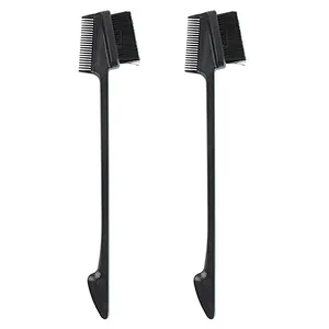 Professional Double Sided Eyebrow Lash Comb private label hair edge control brush