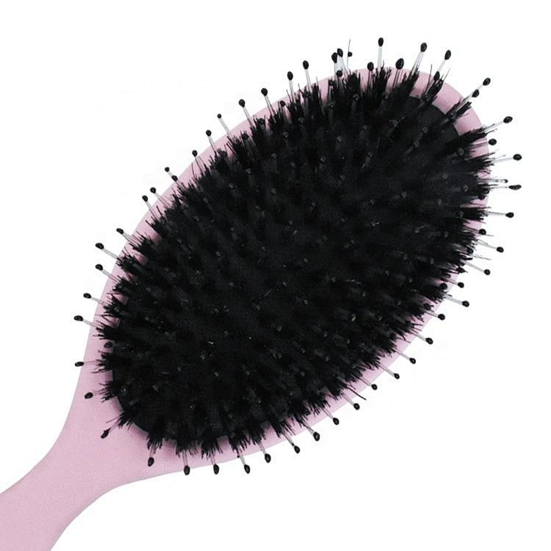 Professional Pink Hair Extension Loop Brush Mix boar bristle Cushion wig Brush for women beauty