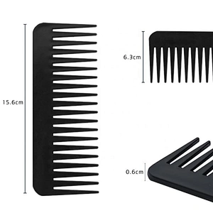 Magic newest red plastic styling hair pressing tooth cutting comb barber for salon comb set