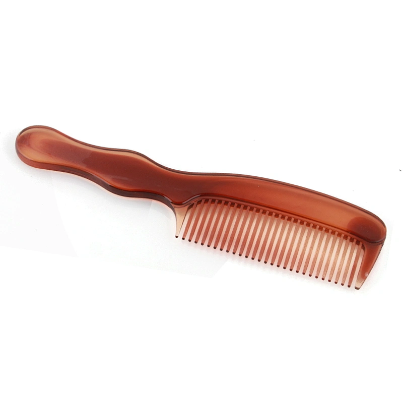 Xinlinda brand amber color handle tortoise shell comb personalized hair salon comb with logo