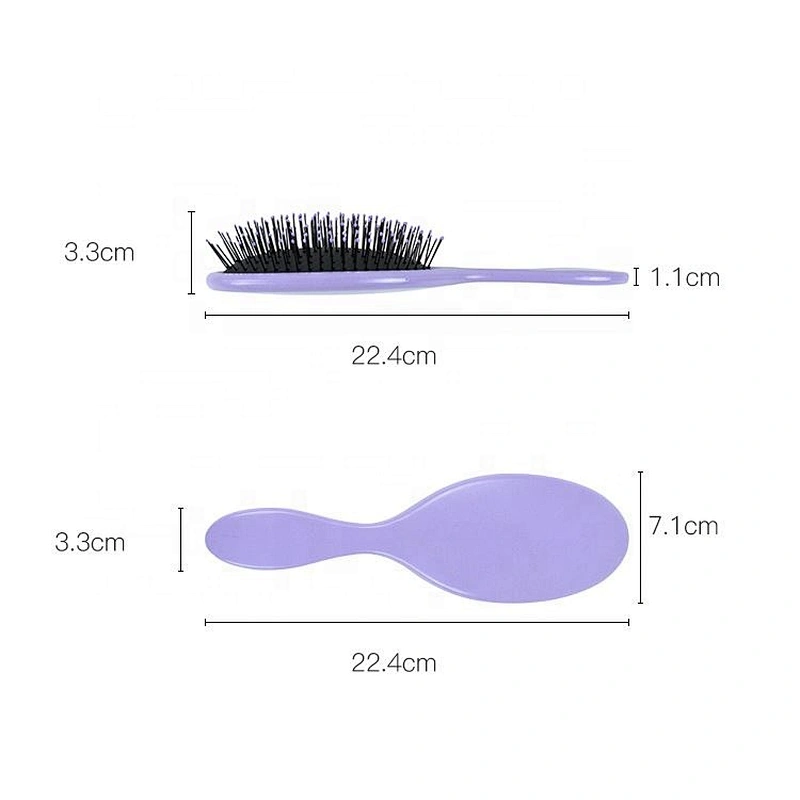 Best quality personalized professional salon colorful new fashion style oval scalp massage hair brush