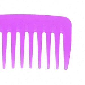 Plastic hairdressing comb daily healthy care multi-functional wide tooth hair comb manufacturer
