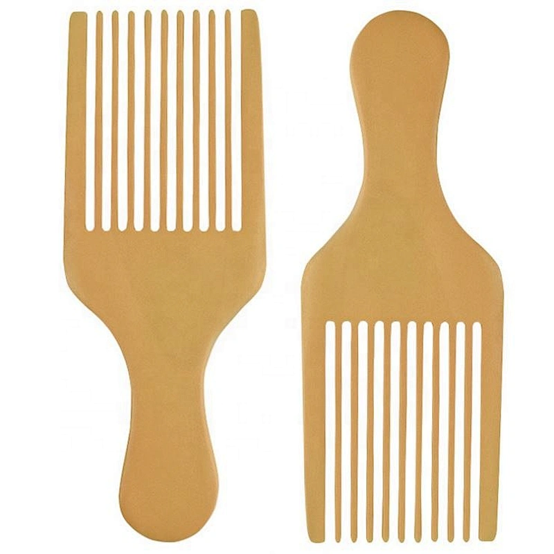 Afro wave big teeth straightening flat comb hairdressing styling tools barber wooden hair comb