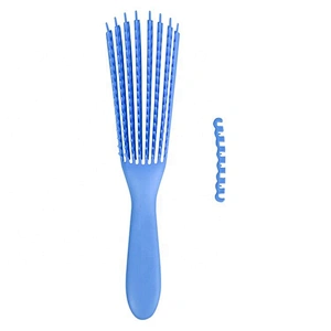 Octopus 8 rows fast air flow Hair Brush Anti-Static Scalp Massage Curve Vent detangler Hair Brush