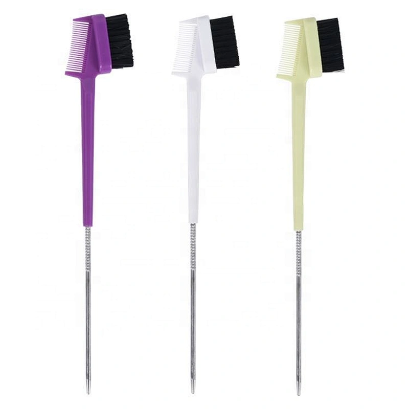 New Products For Style And Braid Metal Tail Double Side Cosmetic Eyebrow Hair Brush