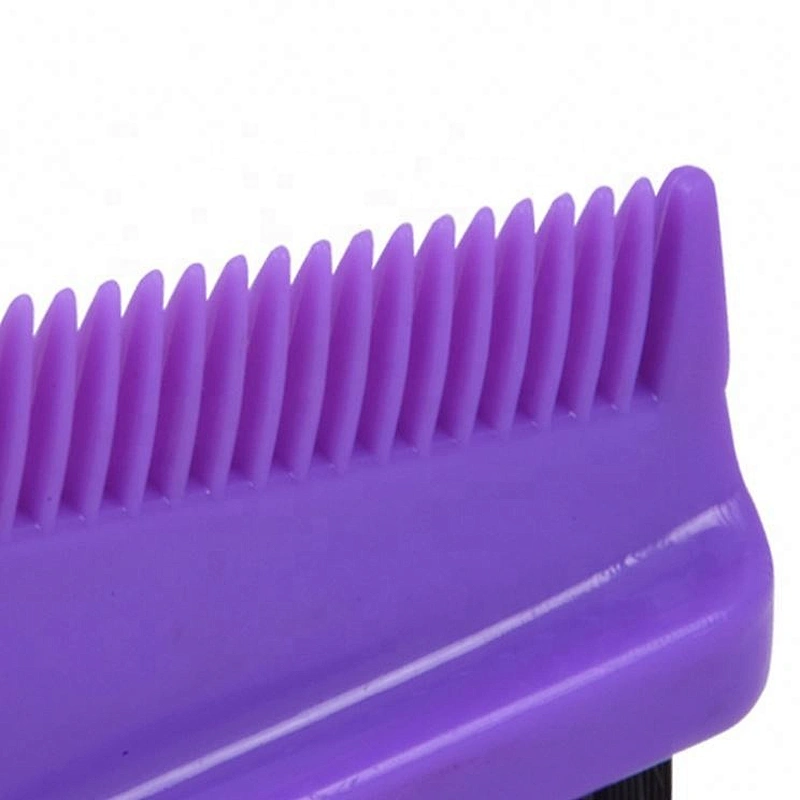 Amazon hot selling product flat eyebrow clean comb double plastic colorful edge control brush for hair