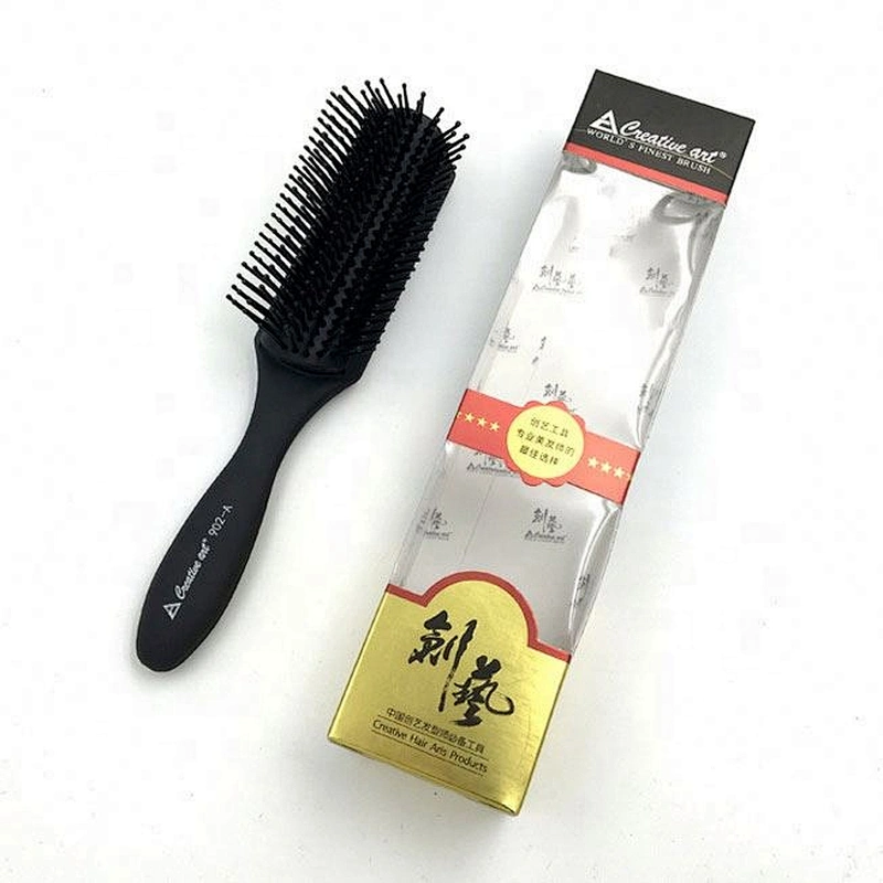 Classic Easy Clean Removable Denman Styling Bling Handle Brush Pad 5 7 9 Row Hairbrush