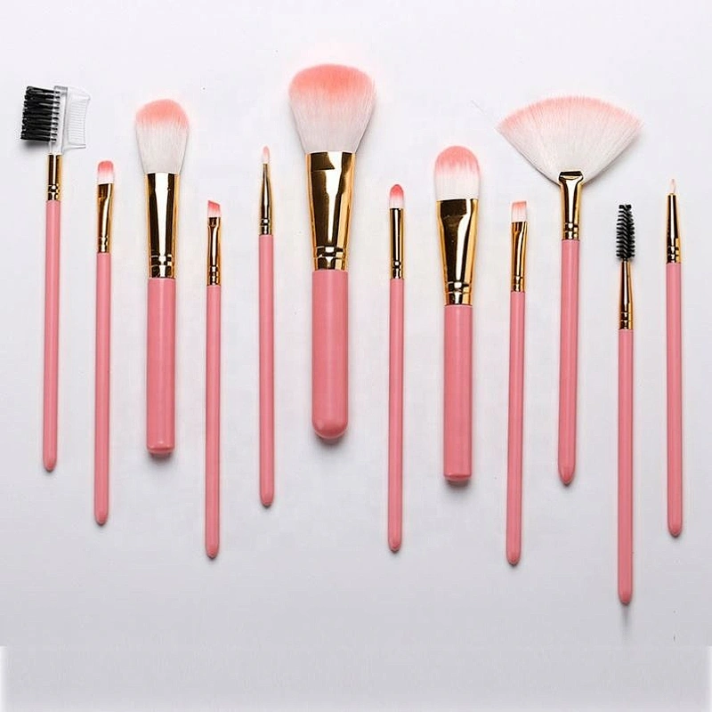 12Pcs Makeup Brushes Set With Package Premium Synthetic Foundation Brush Blending Face Powder Blush Concealer