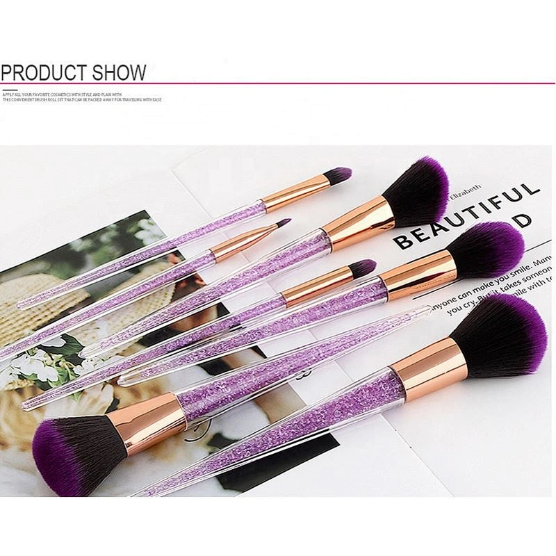 Wholesale High Quality 7 Pcs Makeup Brush Set Synthetic Make Up