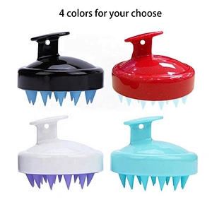 2021 Salon Massager Comb Hair Shampoo Brush Massage Scalp Silicone