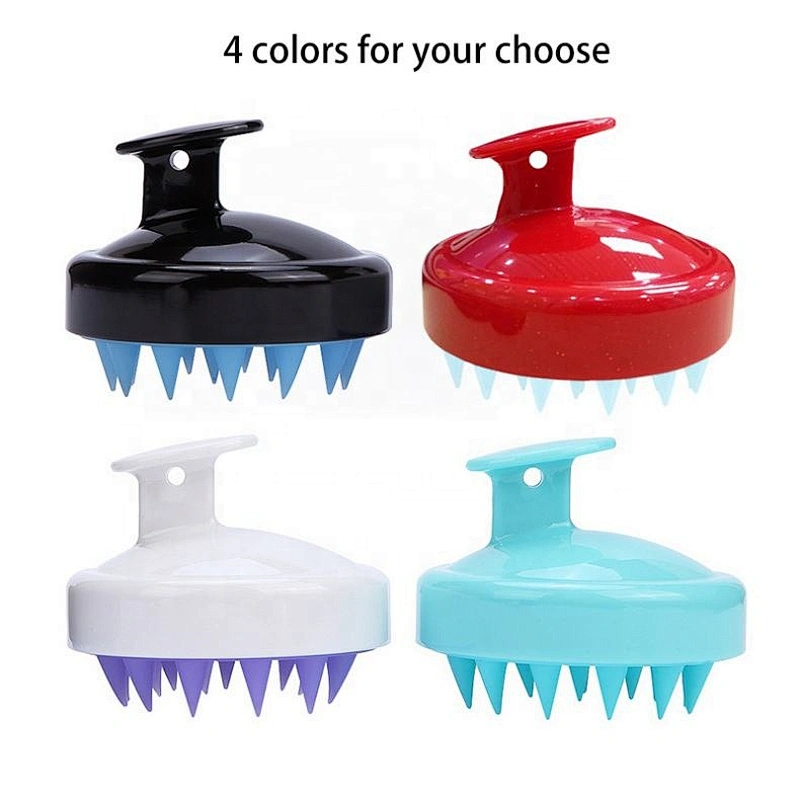 2021 Salon Massager Comb Hair Shampoo Brush Massage Scalp Silicone