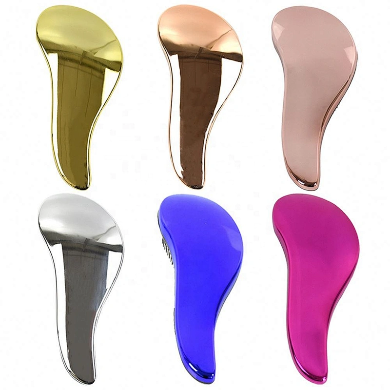 Bulk Cosmetic Tools Smart Beauty Hair Styling Custom Rose Gold Electroplating Detangling Brush