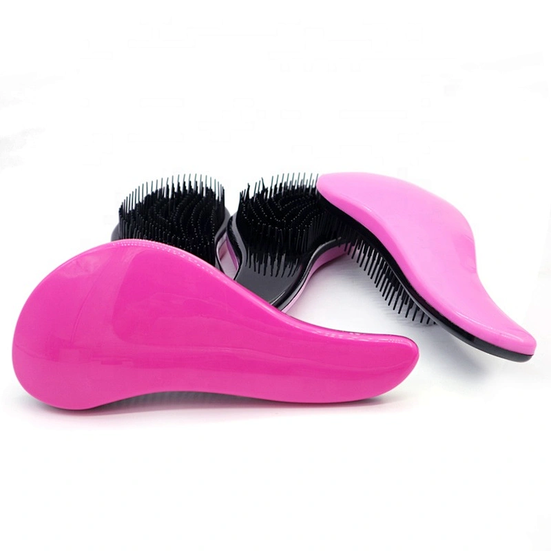 NEW Hot Sale High Quality Portable Outdoor Laser Curly Private Label Plastic Cute Wig Massage Detangling Hair Brush
