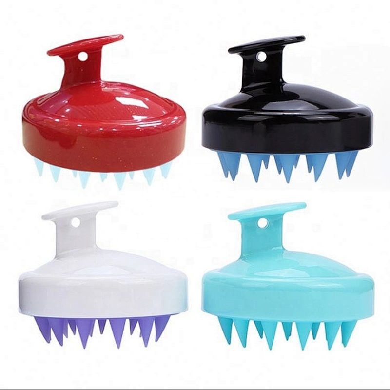 Soft Silicone Bristle Bath Shower Shampoo Head Scalp Massage Brush