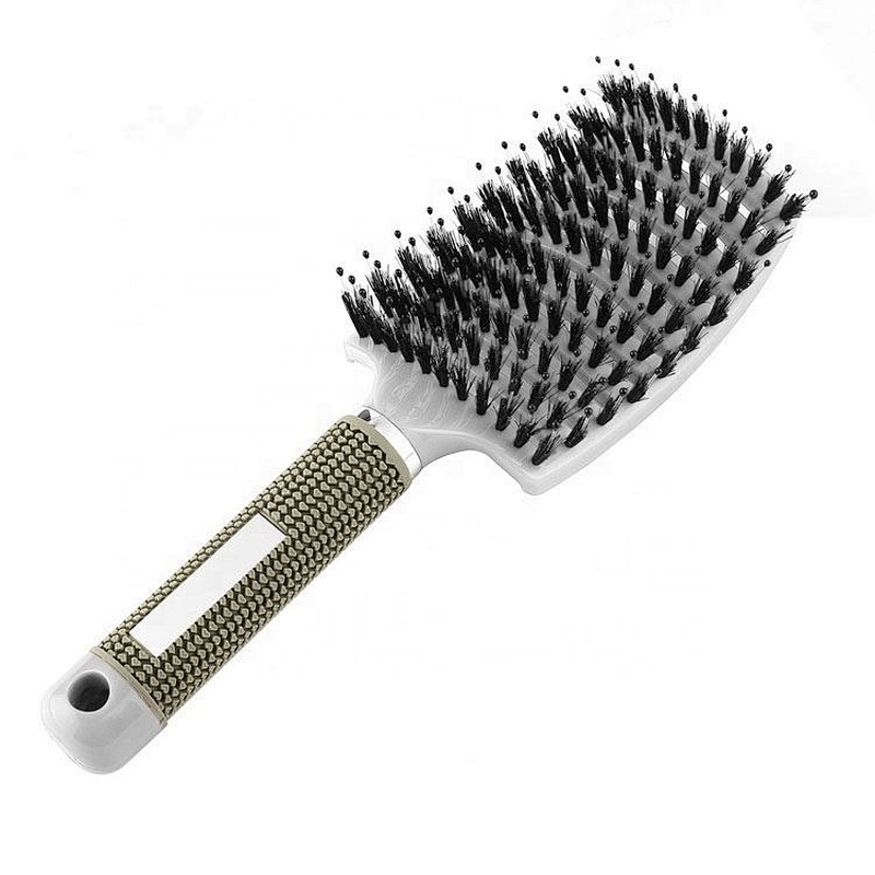 2019 Women Hair Scalp Massage Comb Bristle & Nylon Hairbrush Wet Curly Detangle Brush For Salon Hairdressing Styling Tools
