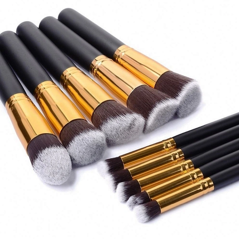 Shopify Service 10 PCS/Set Beauty Powder Eye Shadow Cosmetic Makeup Brushes Set Large Stock