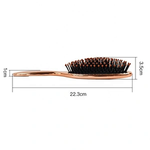 Factory directly outlet  Professional salon care Gold Wet and Dry massage Electroplate Hair Brush