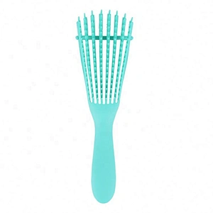 Plastic octopus shape wig brushes hair extension adjustable personal label detangling hair brush wet