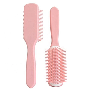 Wholesale plastic denman tek hair brush 9 rows ingrown hair brush for girls