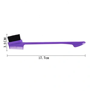 Professional Beauty Care Tools Doubled Sided Mini Eyebrow Edge Control Brush And Hair Comb