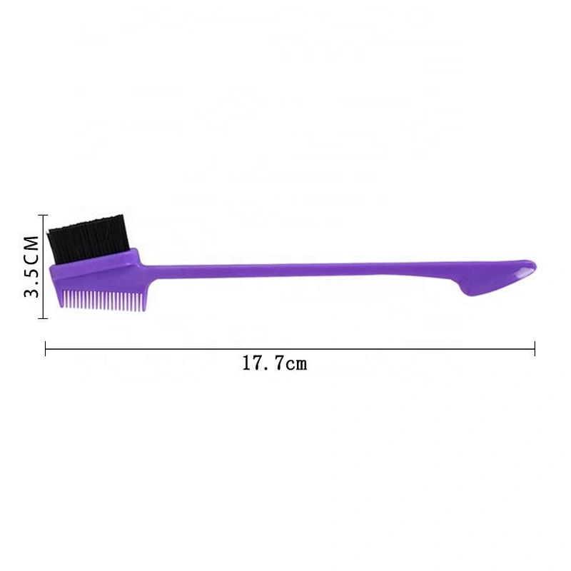 Professional Beauty Care Tools Doubled Sided Mini Eyebrow Edge Control Brush And Hair Comb