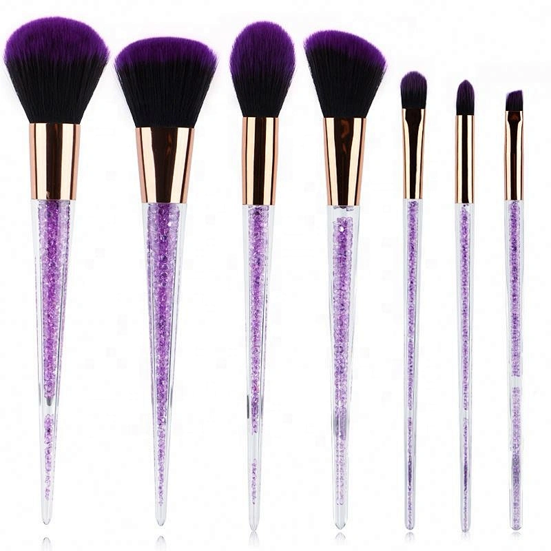 Wholesale High Quality 7 Pcs Makeup Brush Set Synthetic Make Up