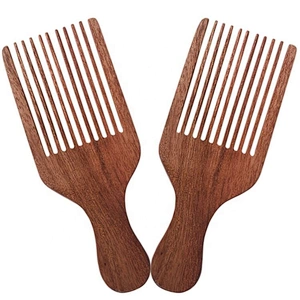Professional unique salon use wedding comb high quality wholesale wooden long tooth afro comb