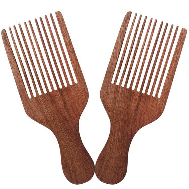 Professional unique salon use wedding comb high quality wholesale wooden long tooth afro comb