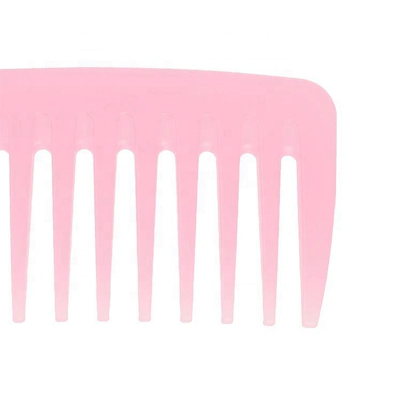Plastic personal magic salon barber hair dye custom logo detangling comb wide tooth