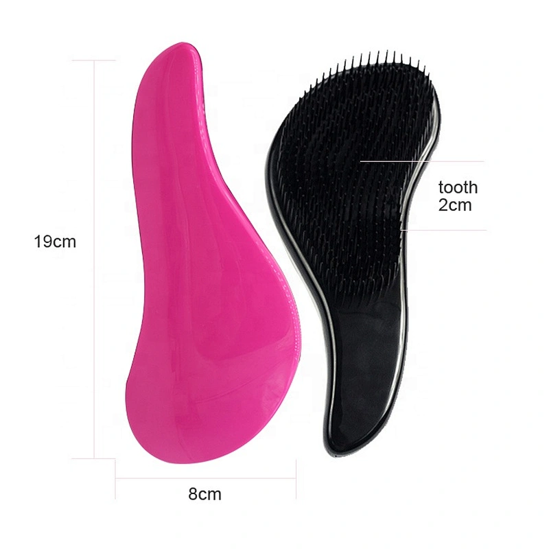 NEW Hot Sale High Quality Portable Outdoor Laser Curly Private Label Plastic Cute Wig Massage Detangling Hair Brush