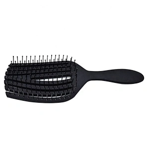 New design plastic  integrated convenient and practical detangling hair brush for salon