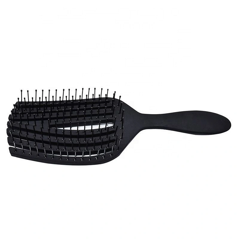 New design plastic  integrated convenient and practical detangling hair brush for salon