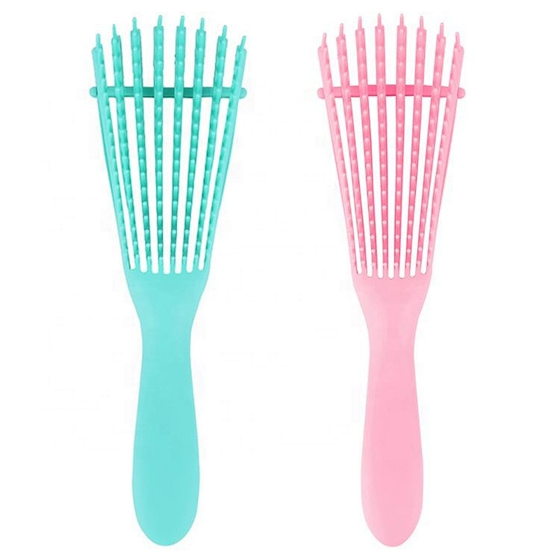 Manufacturing OEM professional cushion massage custom vent flexible teeth octopus detangling brush