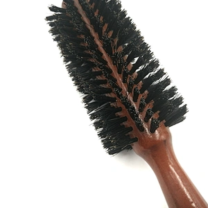 Nature environment-friendly degradable wooden roller hair brush