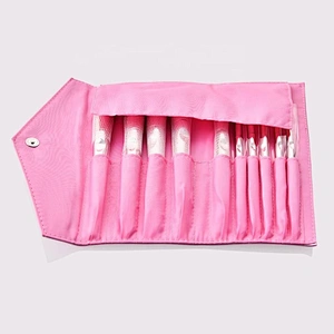 AMEIZII 10Pcs Makeup Brush Set With Case Rose Gold Brochas De Maquillaje Professional Make Up Brushes