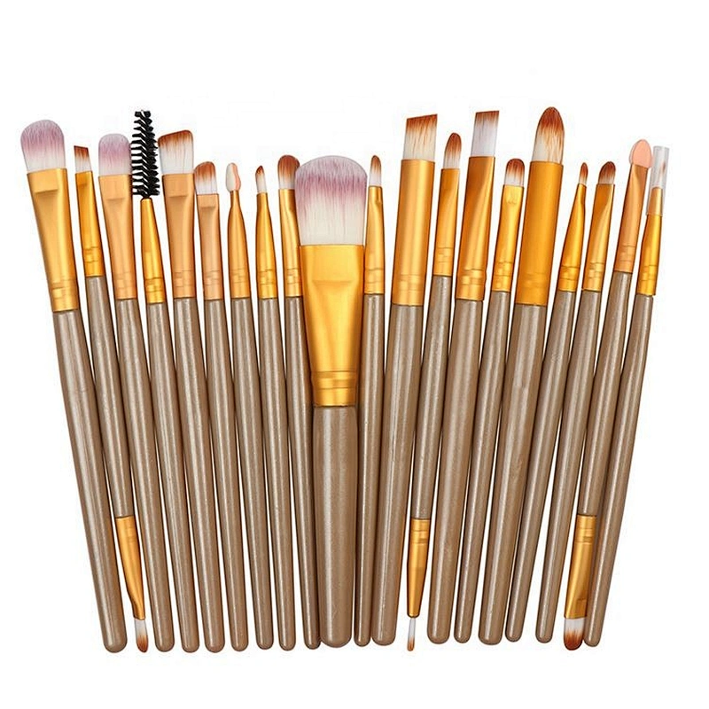 20 Makeup Brushes Beauty Tool Kit Eye Shadow Brush Neutral Non-Logo