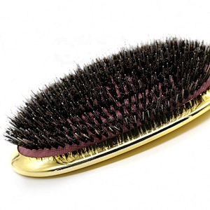 Yaeshii Professional Custom Plating Natural Nylon Factory Boar Bristle Detangling Brush Hair