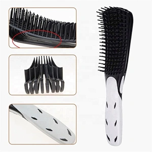 Good Quality Soft Rubber Handle Detangling Eight-Claw Hair Brush For Curly
