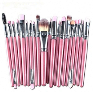 M259 20pcs Professional Makeup Brushes Kit Set Powder Eyeshadow Eyeliner Lip Brush Flat Brush Face BLUSHER Plastic