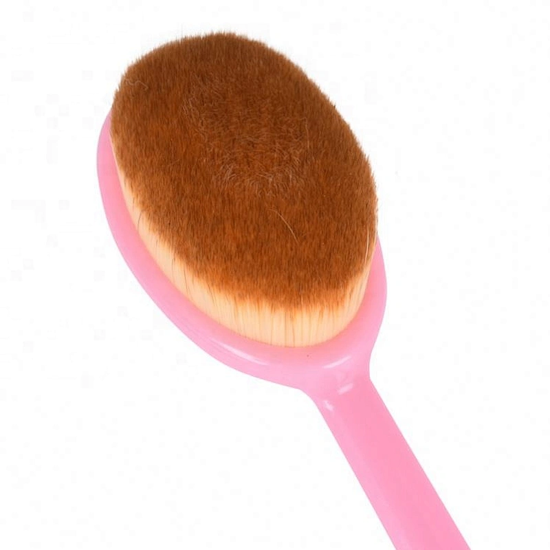 Factory wholesale deft design soft comfortable skin-touching gold black pink for women ultrafine fiber fur makeup Brush