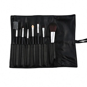 Wholesales 7 Pcs Professional Plastic Make Up Brush Label Makeup Bag Set