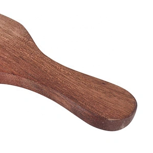 Amazon hot sale healthy care wood big size flat wide tooth hair pick afro comb for hairdressing