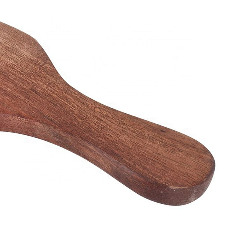 Amazon hot sale healthy care wood big size flat wide tooth hair pick afro comb for hairdressing