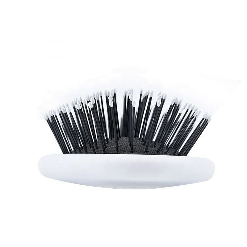 Professional soft comfortable customized color logo plastic hairbrush wet hair brush