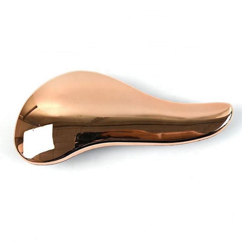 6 years professional electroplated gold pink customized eco hairbrush high quality hair brush