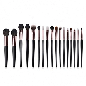 17Pcs Latest Design Wood Handle Makeup Brush Set