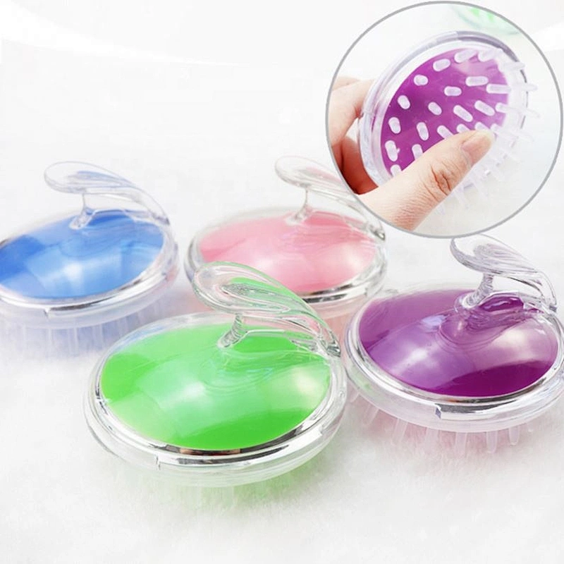Hair Scalp Massaging Shampoo Brush Silicone Soft Comb For Care Cleaning Shower