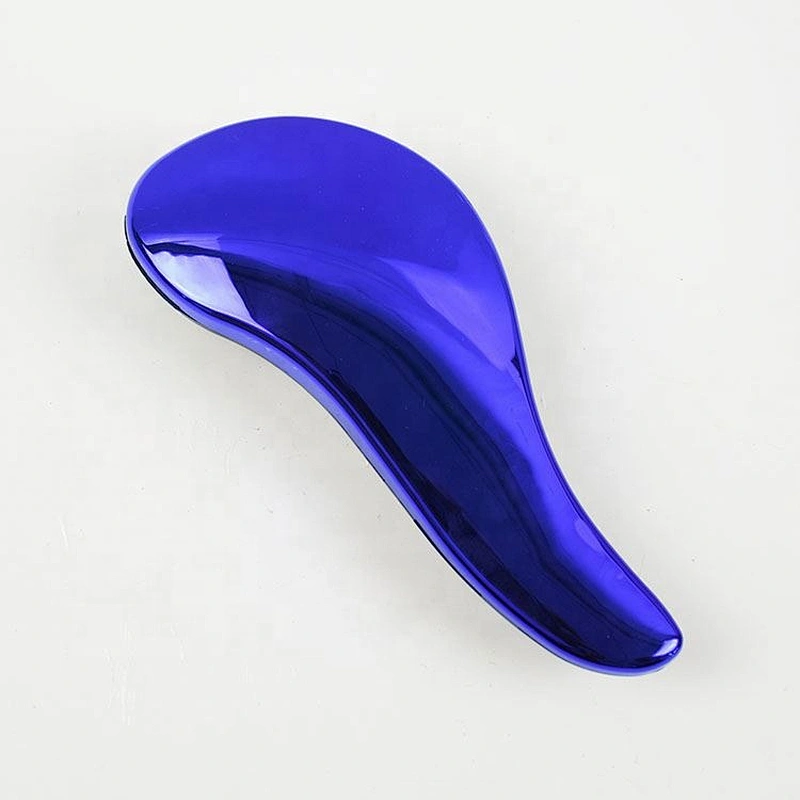 Wholesale ningbo hair brush factory  beautyhair extension brush gold plastic styling designer hair brush